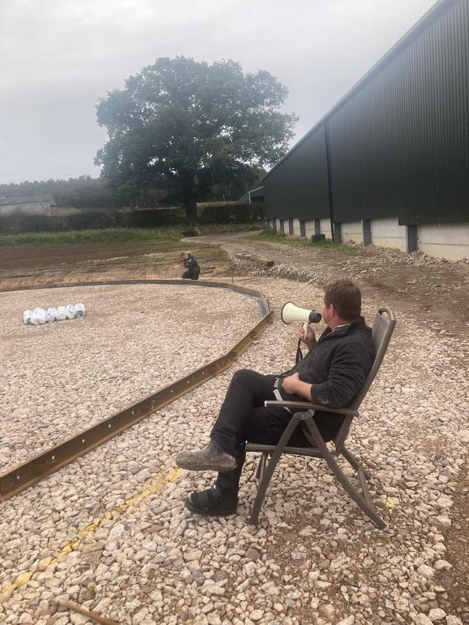 The Charlie Bell Building team on site during an anaerobic digestion installation